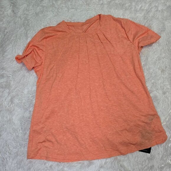 NWT Kistore Womens Short Sleeve T Shirt Summer Basic Top XL coral Pink - Picture 1 of 5